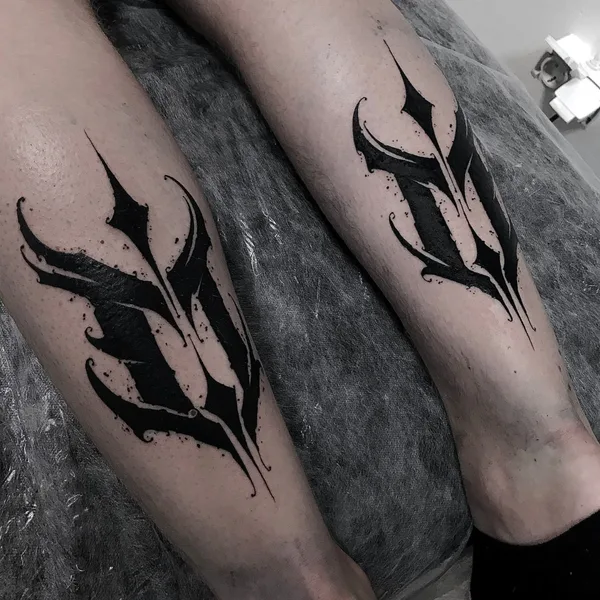 Abstract tattoo by AlexBel in Tallinn