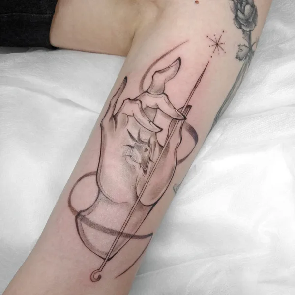 Graphic tattoo by Евгения Олефирова