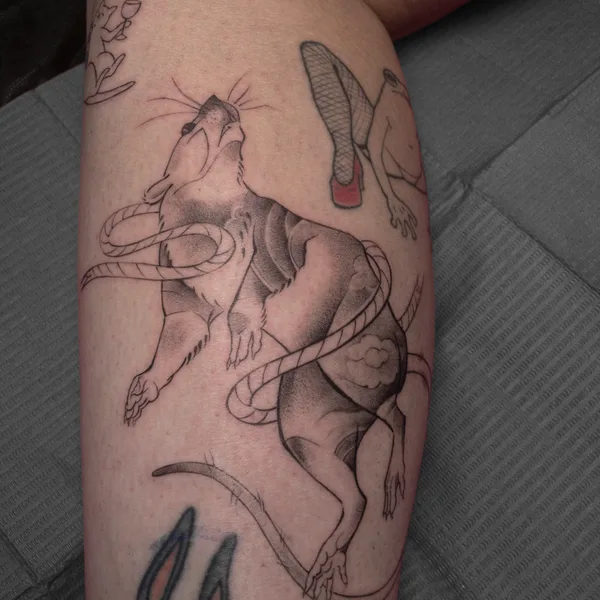 Graphic tattoo by Евгения Олефирова