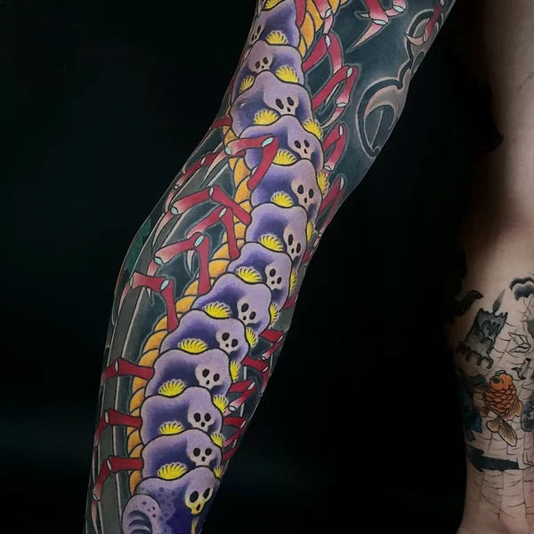 Japanese tattoo by Horikaka in Seoul