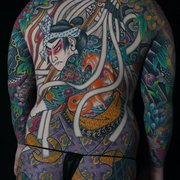 Japanese tattoo by Horikaka in Seoul