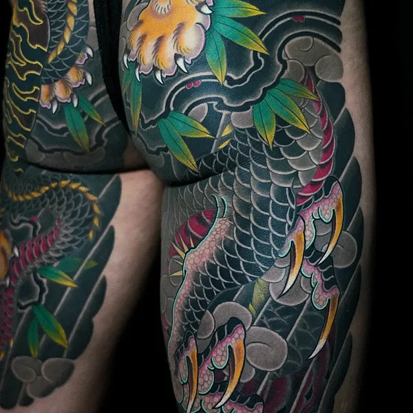 Japanese tattoo by Horikaka in Seoul