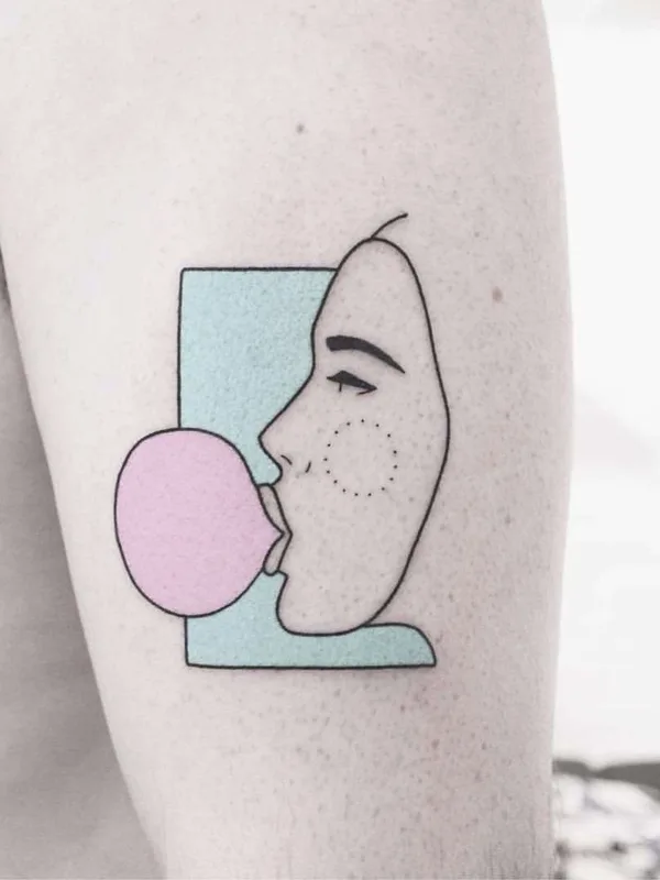 color linework tattoo auf forearm #21594 | Tätowierer Brendon Welfare Dentist