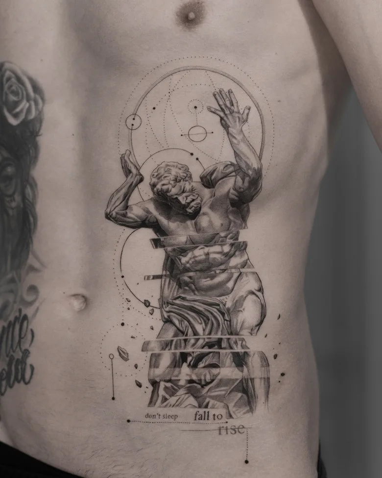 The magic of geometry in realistic tattoos by Evan Summers - image 1