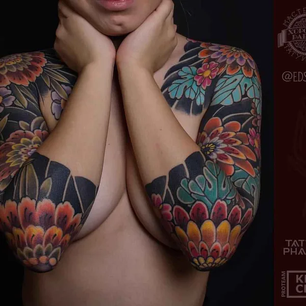 Oriental tattoo by Эдуард Сармаев in Казань
