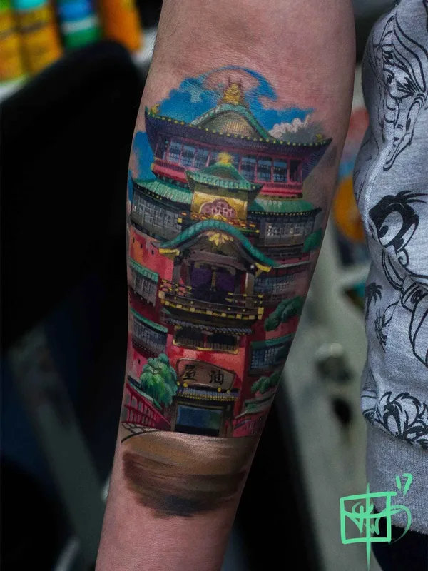 color anime tatuaje en forearm #10140 | Tatuador Тимур Денисенко