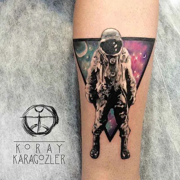 Watercolor tattoo by Koray Karagözler in Antalya
