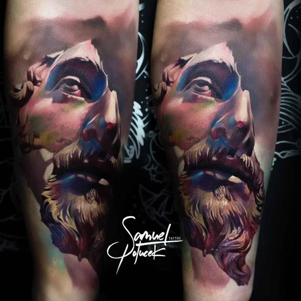 Realism tattoo by Samuel Potucek in Bratislava