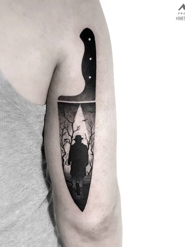 black blackwork татуировка на forearm #19927 | Тату мастер Инесса Кравец