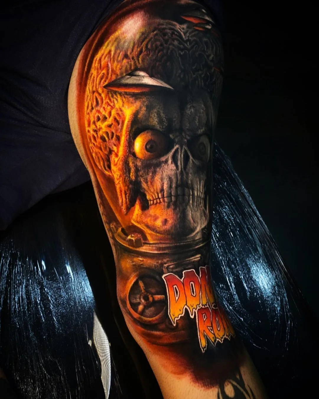 Horror tattoo by Adrian Sanchez