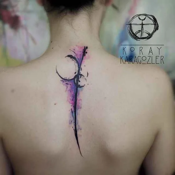 Watercolor tattoo by Koray Karagözler in Antalya