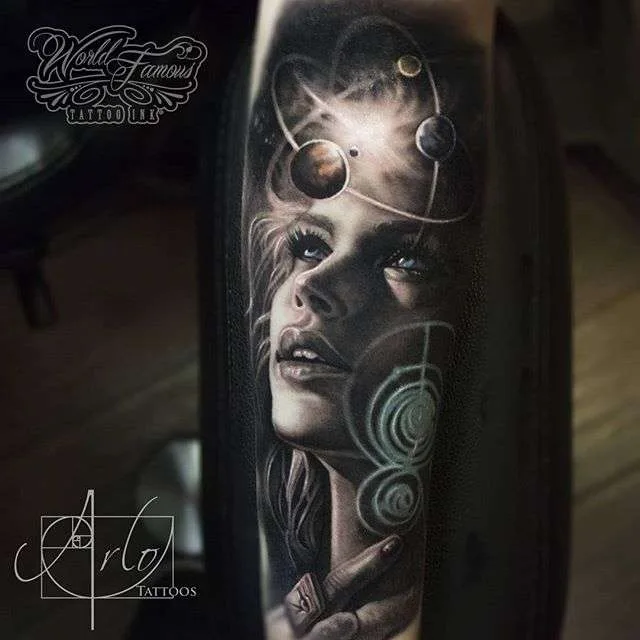 Tattoo artist Chris Bint black ornamental dotwork tattoo | Тату мастер Chris Bint черно-белые дотворк татуировки