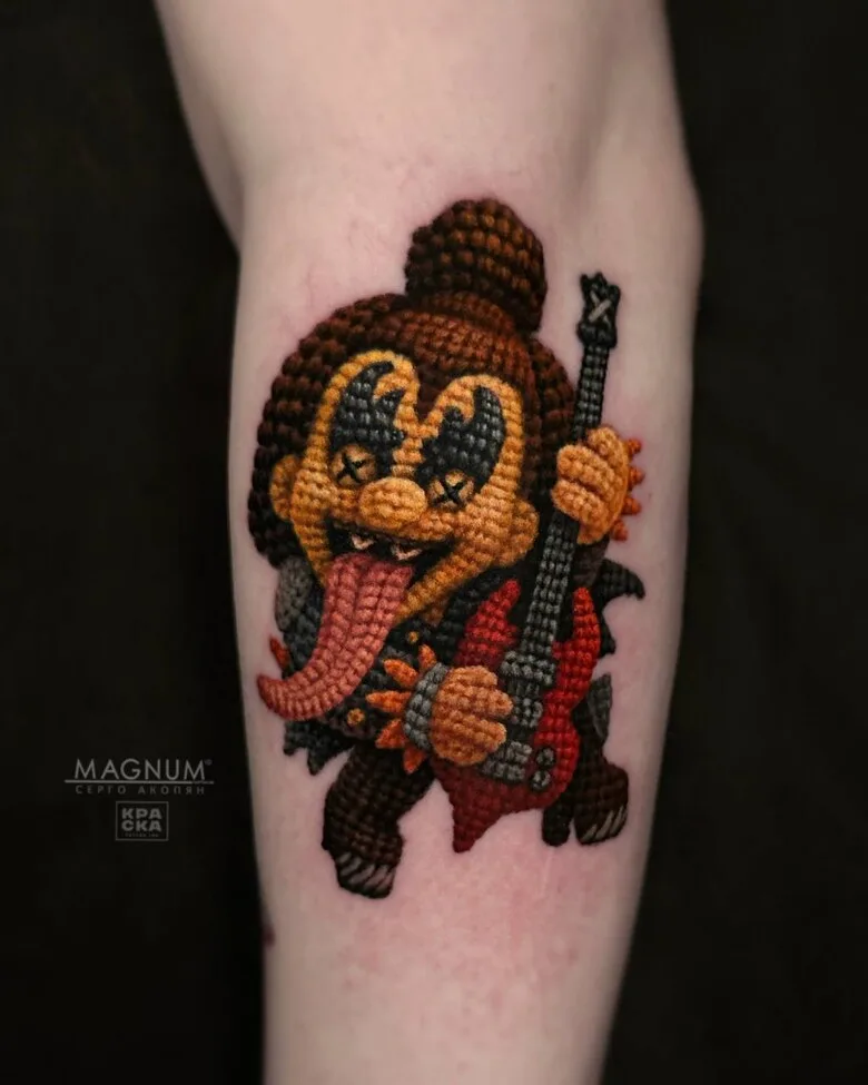 Knitted tattoos by Sergo Akopyan