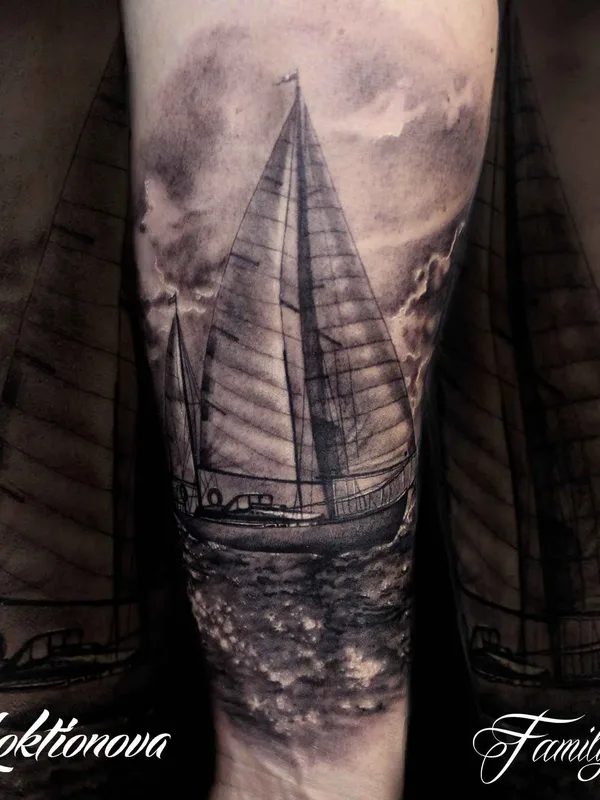 black and grey black and grey tattoo on forearm #6940 | Tattoo Artist Ирина Локтионова