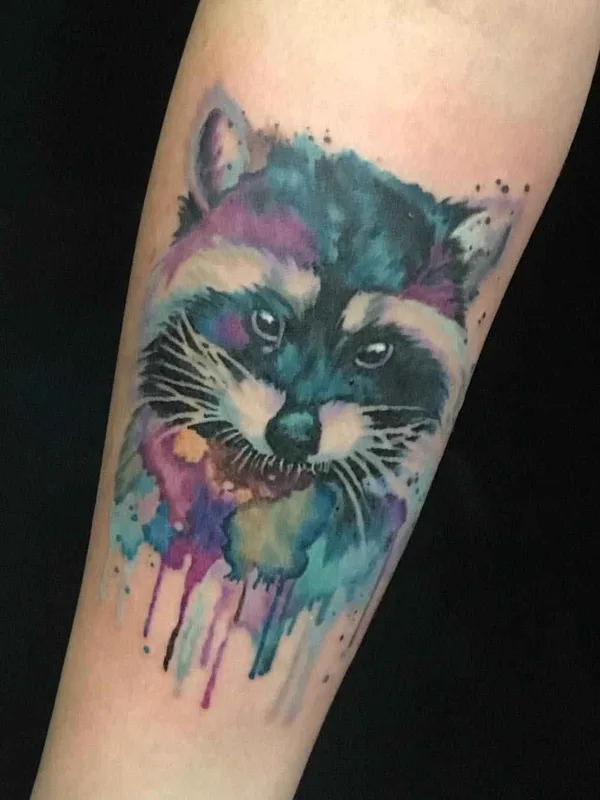 color watercolor татуировка на forearm #14451 | Тату мастер Илья Мартынов