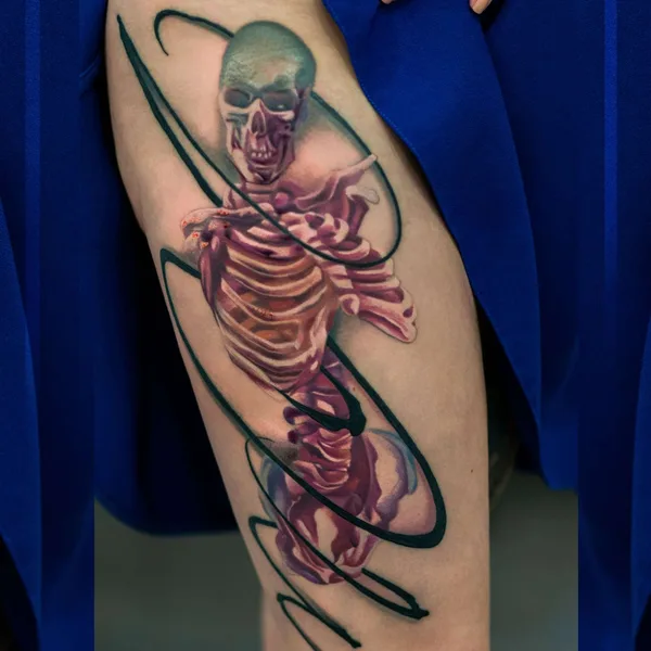 New School tattoo by Роман Ржевский in Мурманск