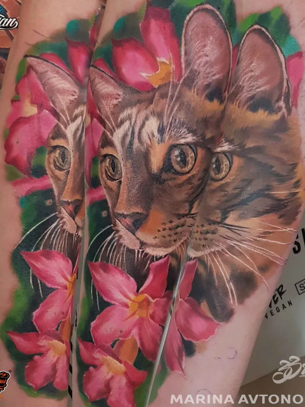 color realism tatouage sur forearm #7484 | Artiste tatoueur Марина Автономова