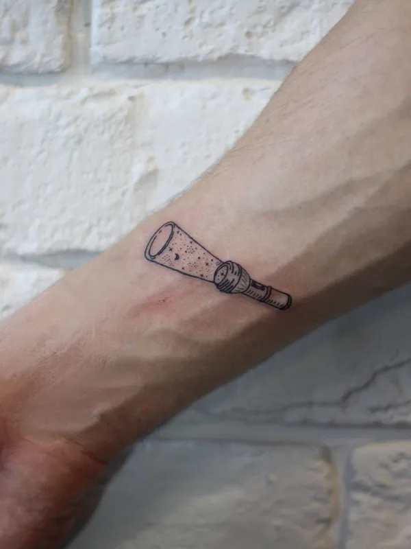 male black linework татуировка на forearm #27244 | Тату мастер Kseniia Brykalova