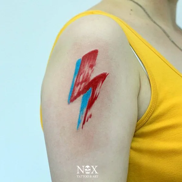 Watercolor tattoo by Matty Nox in Moscow