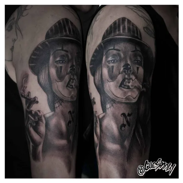 New School tattoo by Luis CuesNow Rangel in Buenos Aires
