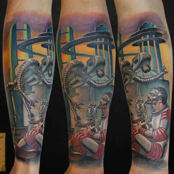 Авторская tattoo by Макс Калашников in Санкт-Петербург