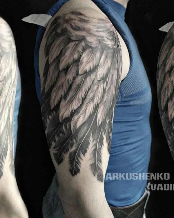 male black and grey realism tattoo on full sleeve #11339 | Tattoo Artist вадим