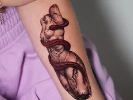 Sabrina One Percent Tattoo: From Roman Sculpture to Black and Grey Realism