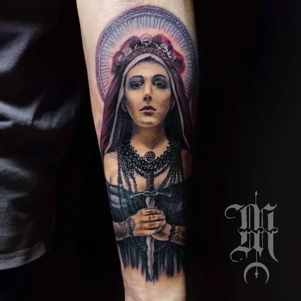 Watercolor tattoo by Наталья Комарова in Saint Petersburg