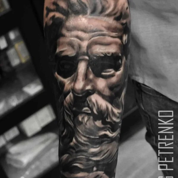 Linework tattoo by Петренко Олег in Moscow