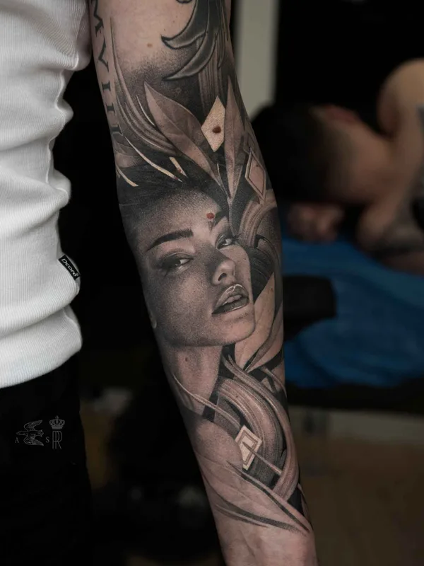 black and grey realism 타투 부위 forearm #10109 | 타투이스트 Саша Сорса