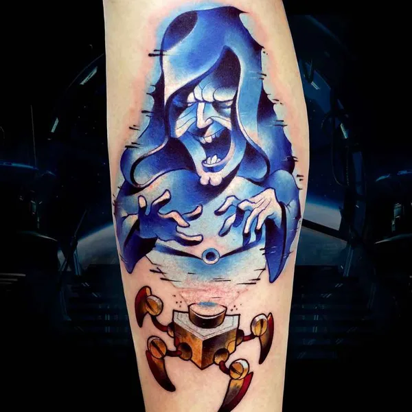 New School tattoo by Виктор Киатров in Казань