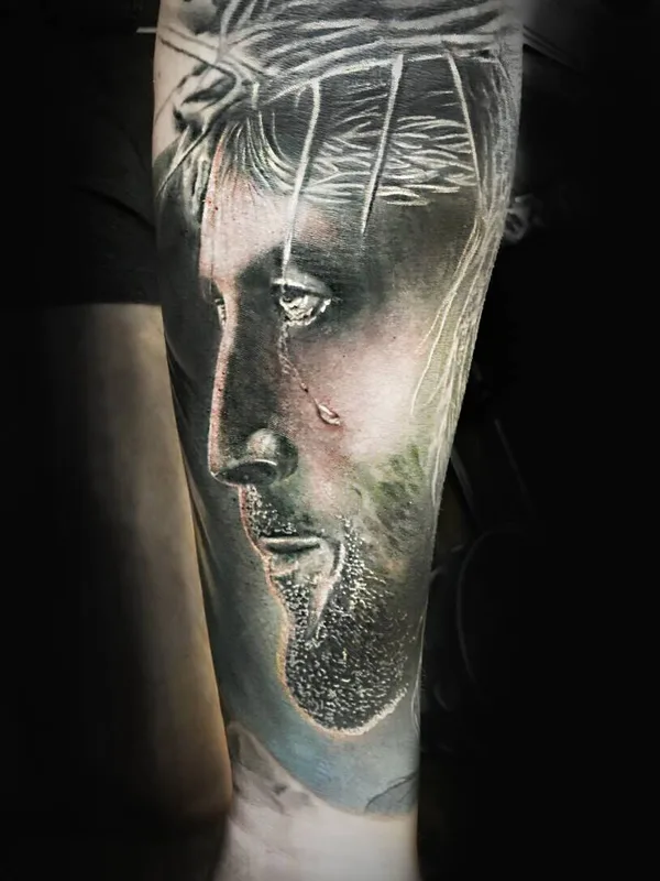 male black and grey realism tattoo on forearm #24672 | Tattoo Artist Serg Shvayko
