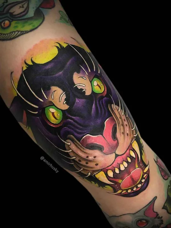 color neo traditional Tatuaggio su forearm #10763 | Tatuatore Амир Хаски