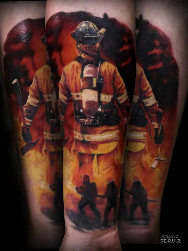 male color realism татуировка на forearm #16081 | Тату мастер Bruno Perdiz