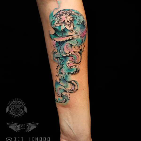Watercolor tattoo by RED_LENARA in Казань