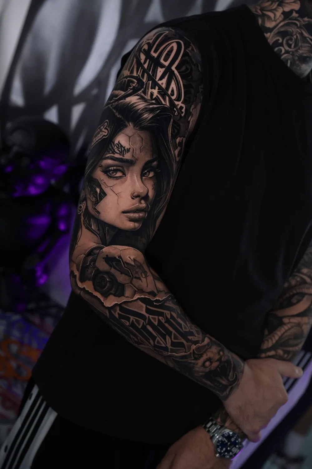 Black and gray tattoo Taras Dmytruk