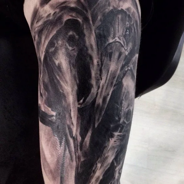 Surrealism tattoo by Dmitri A. in Ставрополь