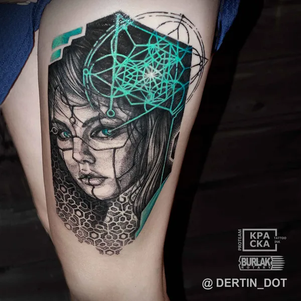Ornamental tattoo by Дёртин Антон in Тольятти