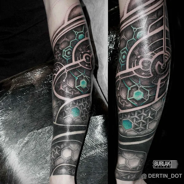 Ornamental tattoo by Дёртин Антон in Тольятти