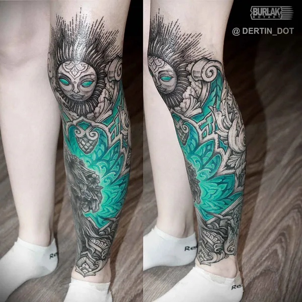 Ornamental tattoo by Дёртин Антон in Тольятти