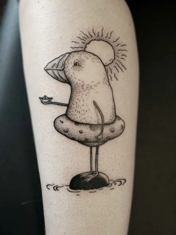 black linework татуировка на forearm #12457 | Тату мастер Malikov Andrey