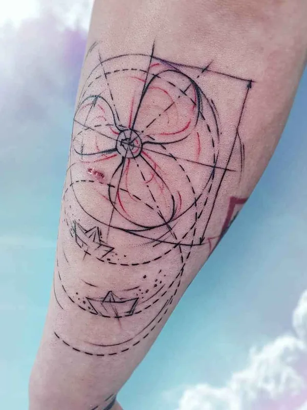 color sketch tattoo auf forearm #19278 | Tätowierer Ника Столяровская