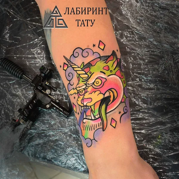 Graphic tattoo by Илья Labyrinth in Moscow