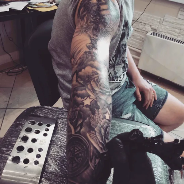 Graphic tattoo by Илья Labyrinth in Moscow