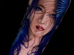 Anastasia Nechaeva’s Tattoos — Between Silver and Color