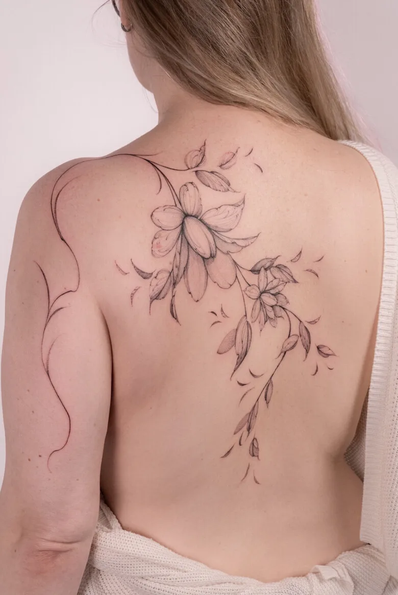 Fineline tattoos by Lass