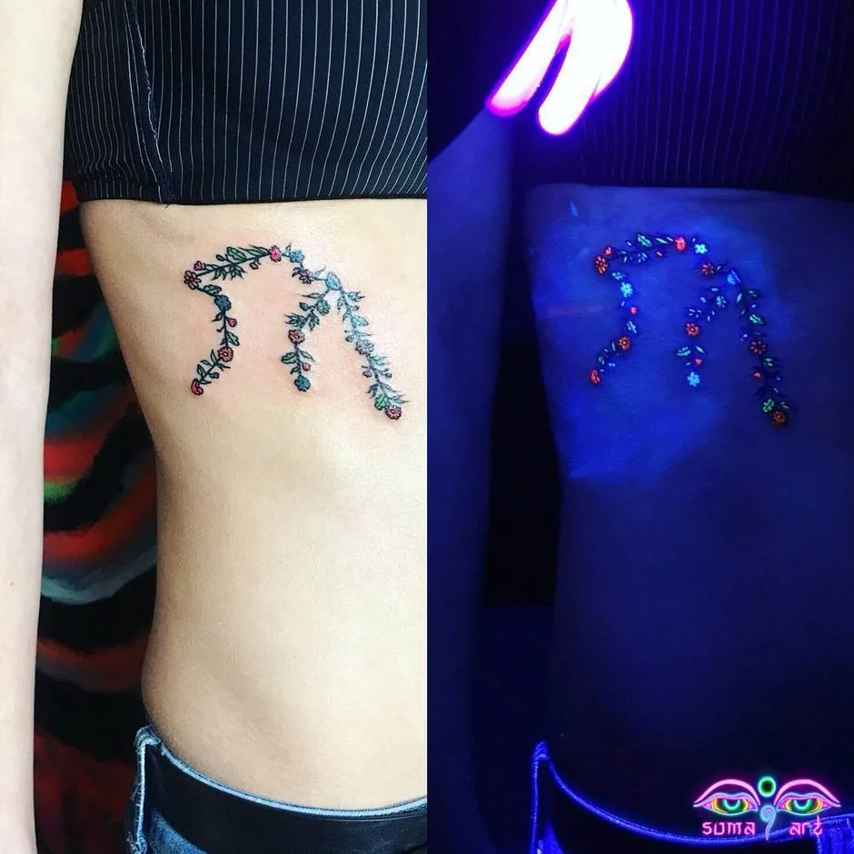 Tattoo artist Soma Art, glow tattoo, UV tattoo, fluorescent, Blacklight tattoo | Ukraine