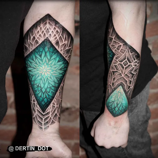 Ornamental tattoo by Дёртин Антон in Тольятти