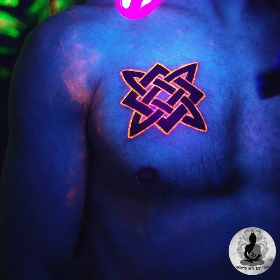 Tattoo artist Soma Art, glow tattoo, UV tattoo, fluorescent, Blacklight tattoo | Ukraine