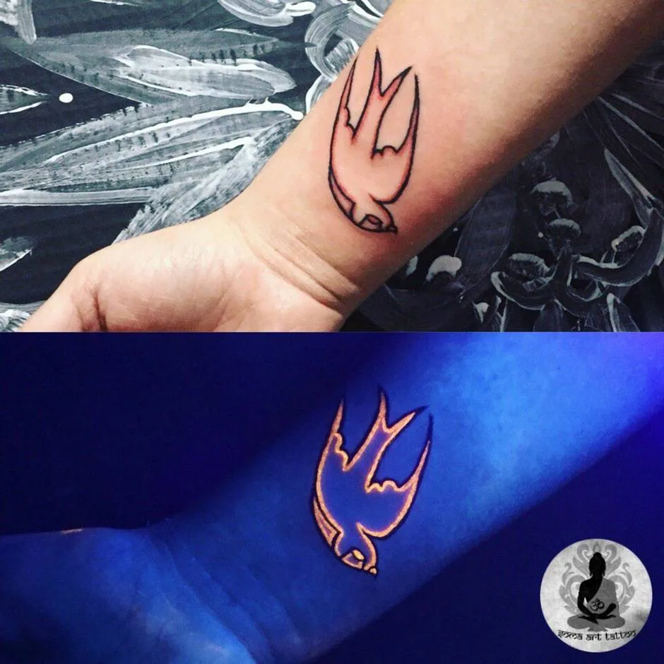 Tattoo artist Soma Art, glow tattoo, UV tattoo, fluorescent, Blacklight tattoo | Ukraine